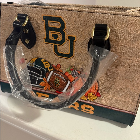 BU Bears Themed Bag with Green and Gold Accents - Picture 5 of 11